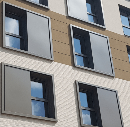 R&eacute;alisation pour NEXITY avec habillage de fa&ccedil;ade