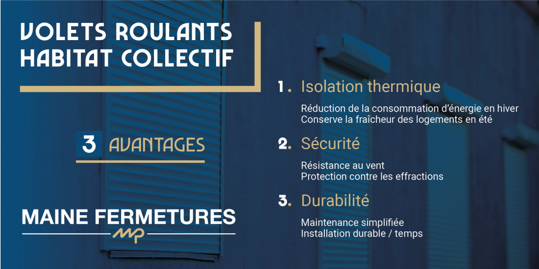 Volets roulants et habitat collectif : les avantages